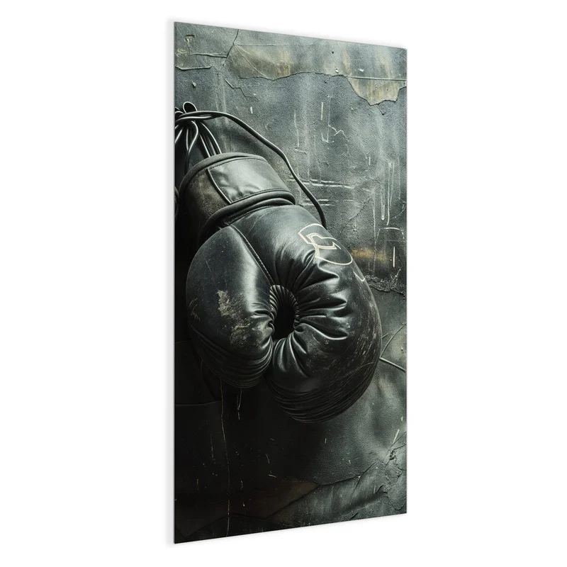 Glas Magnettafel - Boxhandschuhe an Wand