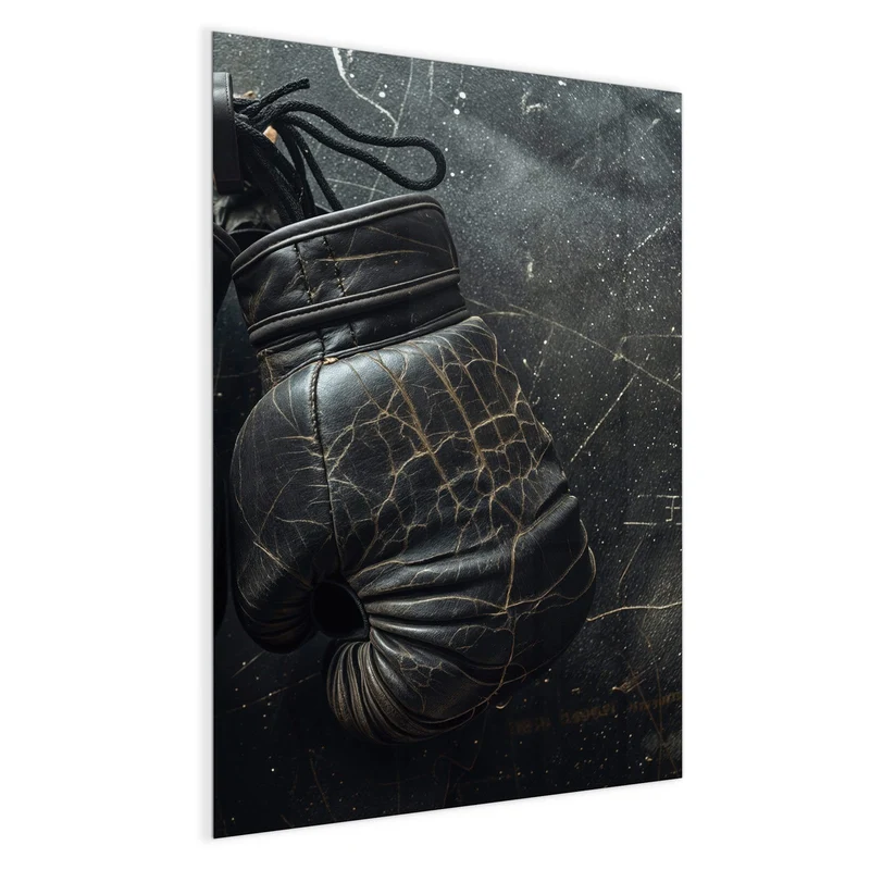 Glas Magnettafel - Liegende Boxhandschuhe