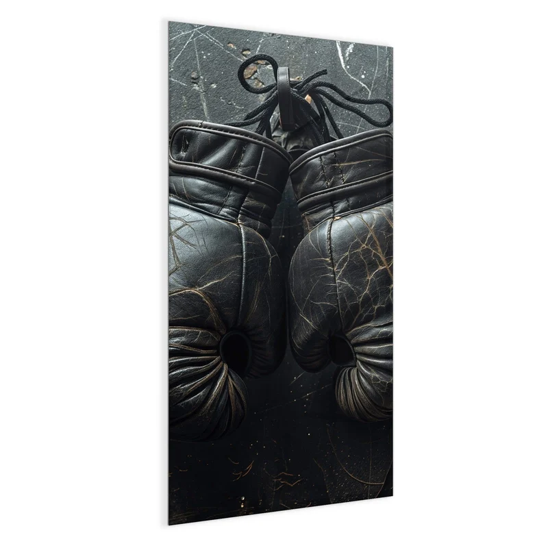Glas Magnettafel - Liegende Boxhandschuhe