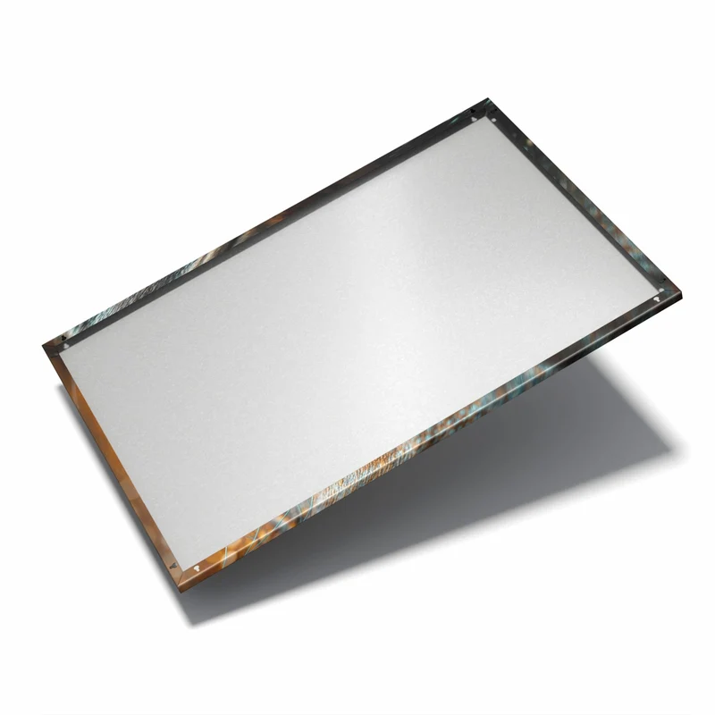Metall Magnettafel - Pferdeauge im Goldlicht