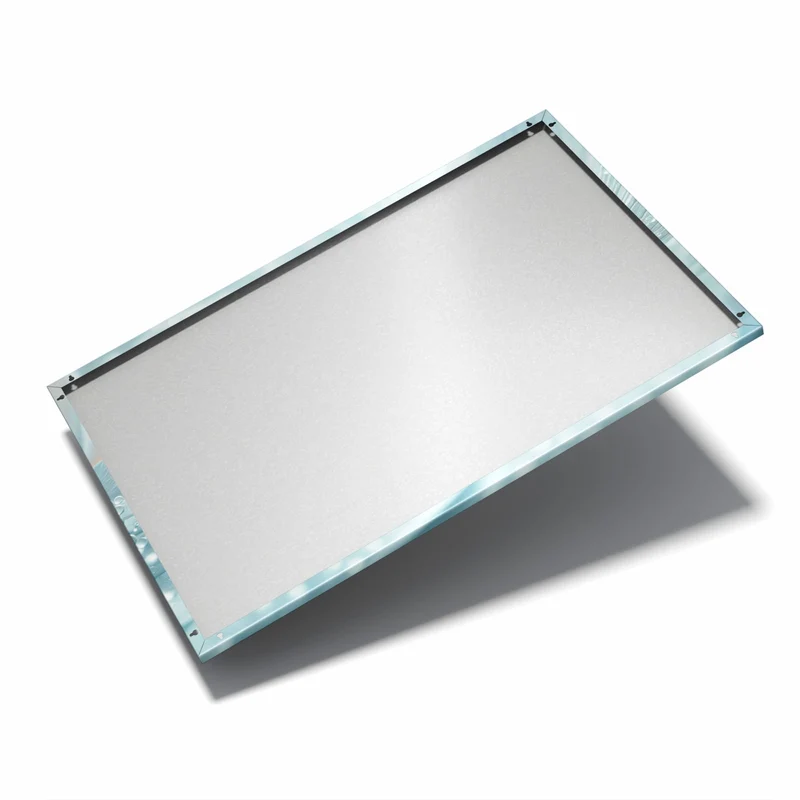 Metall Magnettafel - Eisblaue Blüte