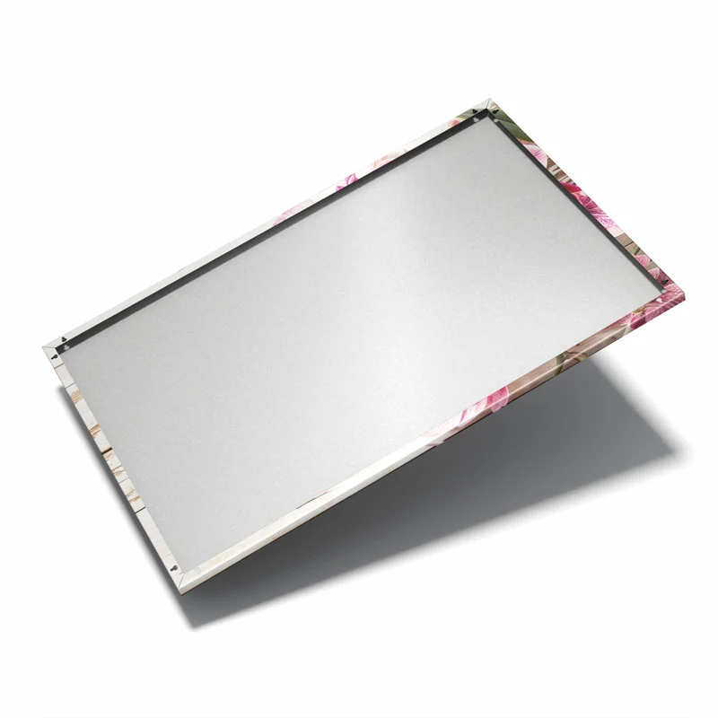 Metall Magnettafel - Orchideen auf Holz
