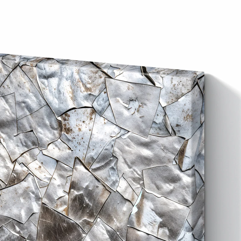 Metall Magnettafel - Metallisches Mosaik