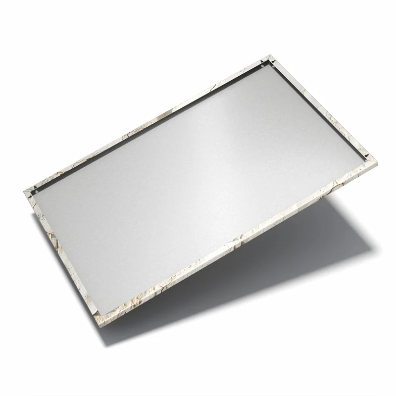 Metall Magnettafel - Beiger Putz mit Rissen