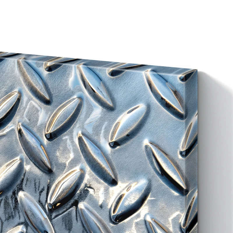 Metall Magnettafel - Riffelblechmuster