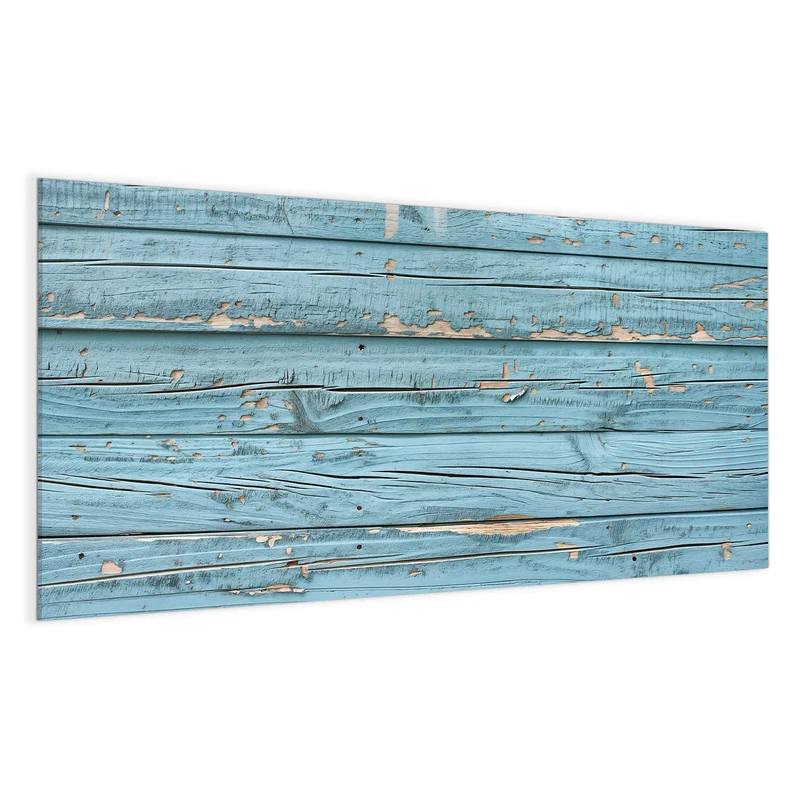 Glas Magnettafel - Abblätterndes Hellblau