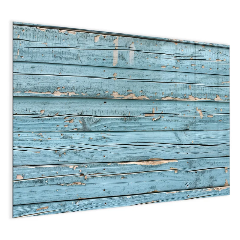 Glas Magnettafel - Abblätterndes Hellblau