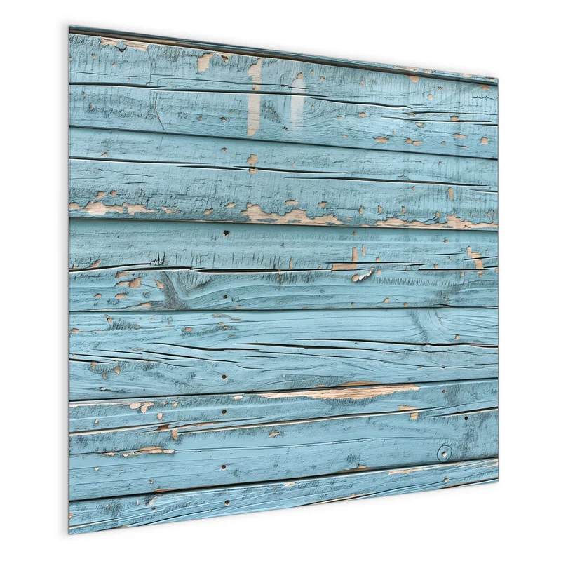 Glas Magnettafel - Abblätterndes Hellblau