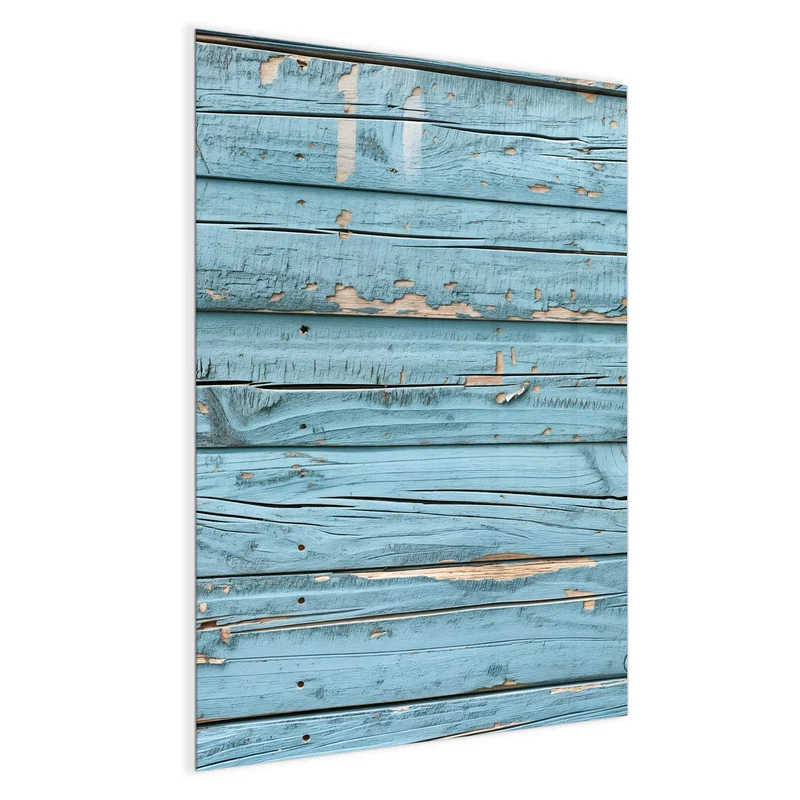 Glas Magnettafel - Abblätterndes Hellblau
