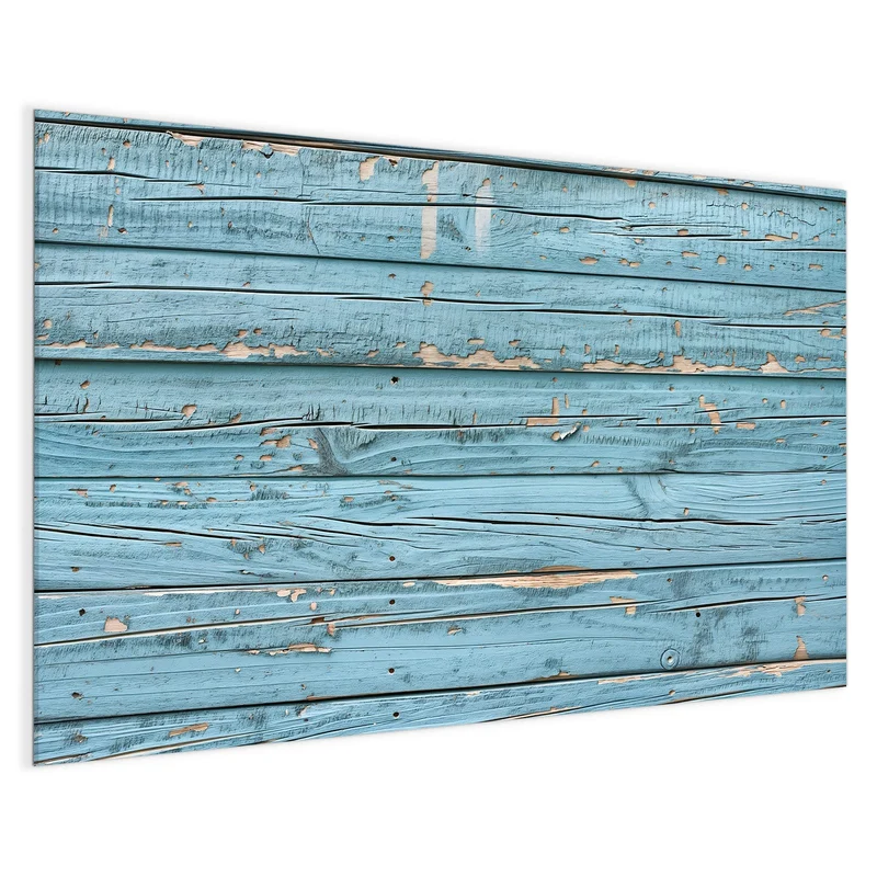 Glas Magnettafel - Abblätterndes Hellblau