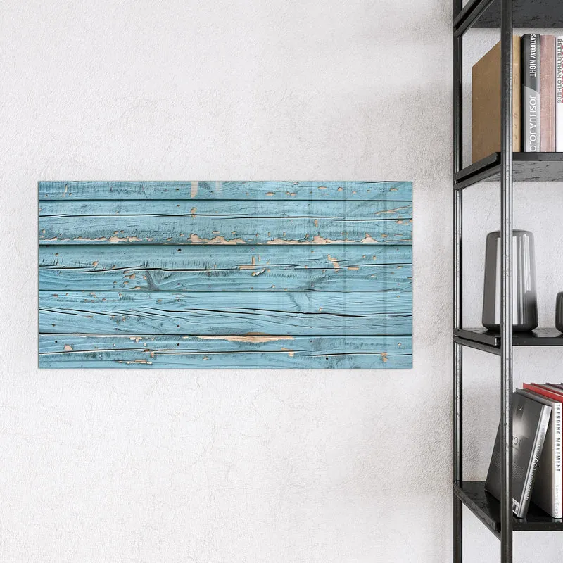 Glas Magnettafel - Abblätterndes Hellblau