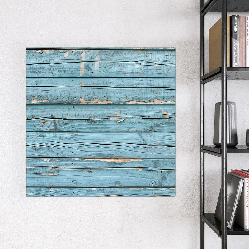 Glas Magnettafel - Abblätterndes Hellblau