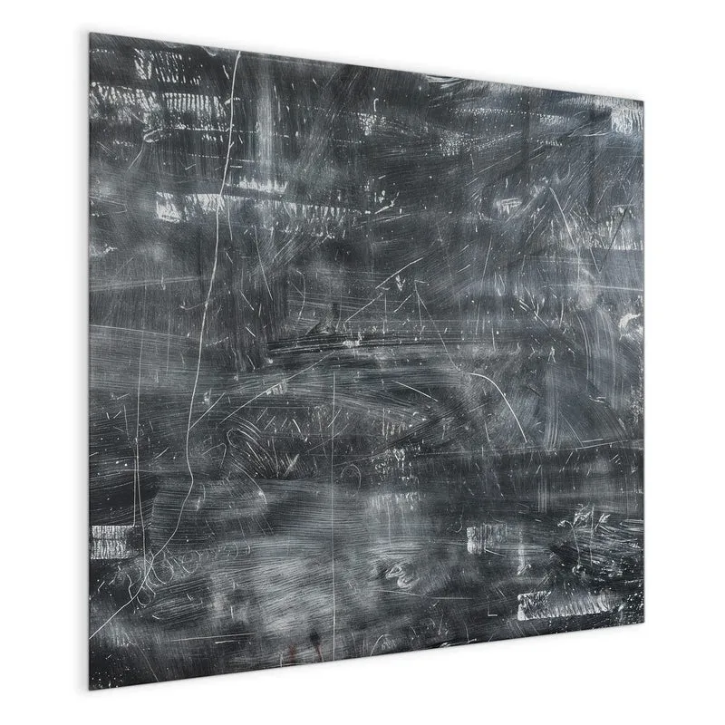 Glas Magnettafel - Kratzspuren in Schwarz