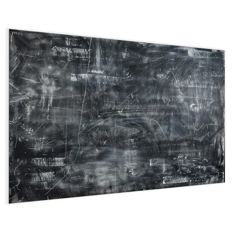 Glas Magnettafel - Kratzspuren in Schwarz