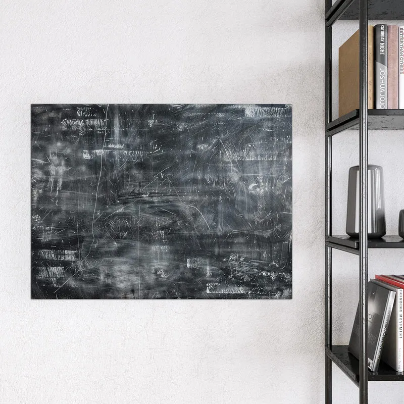 Glas Magnettafel - Kratzspuren in Schwarz