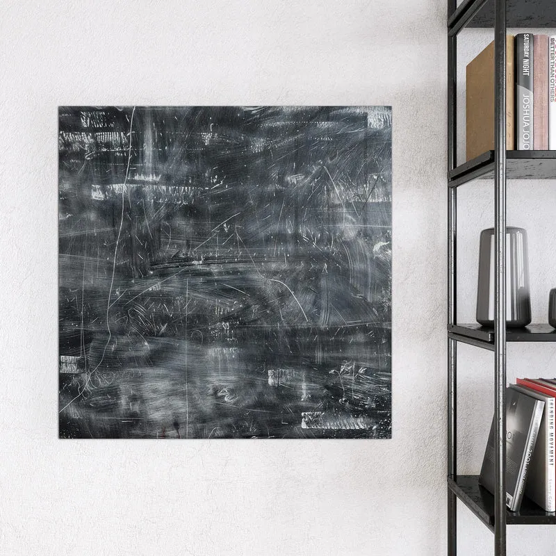 Glas Magnettafel - Kratzspuren in Schwarz