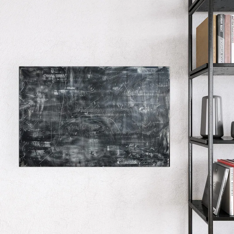 Glas Magnettafel - Kratzspuren in Schwarz