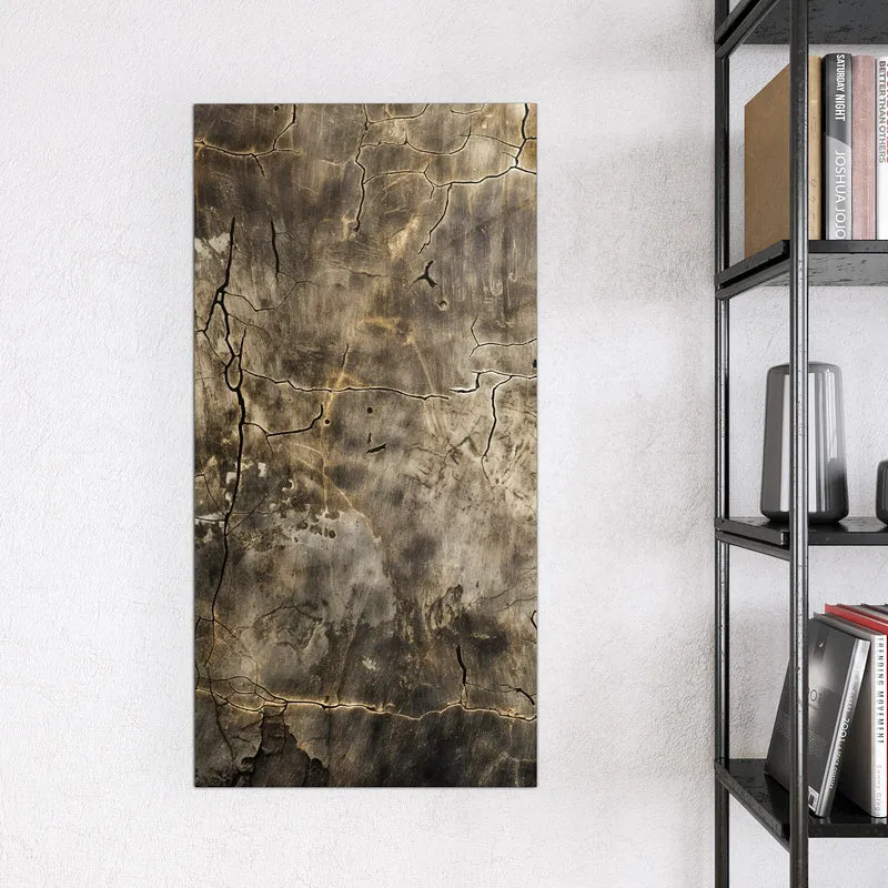 Glas Magnettafel - Rissige Erdtöne