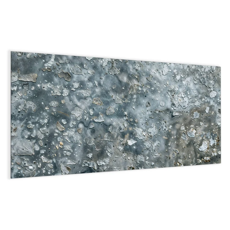 Glas Magnettafel - Abgeplatztes Graublau