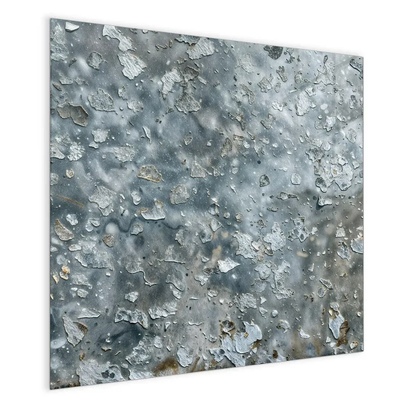 Glas Magnettafel - Abgeplatztes Graublau