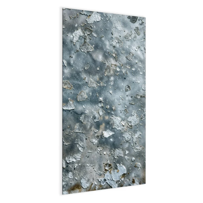 Glas Magnettafel - Abgeplatztes Graublau