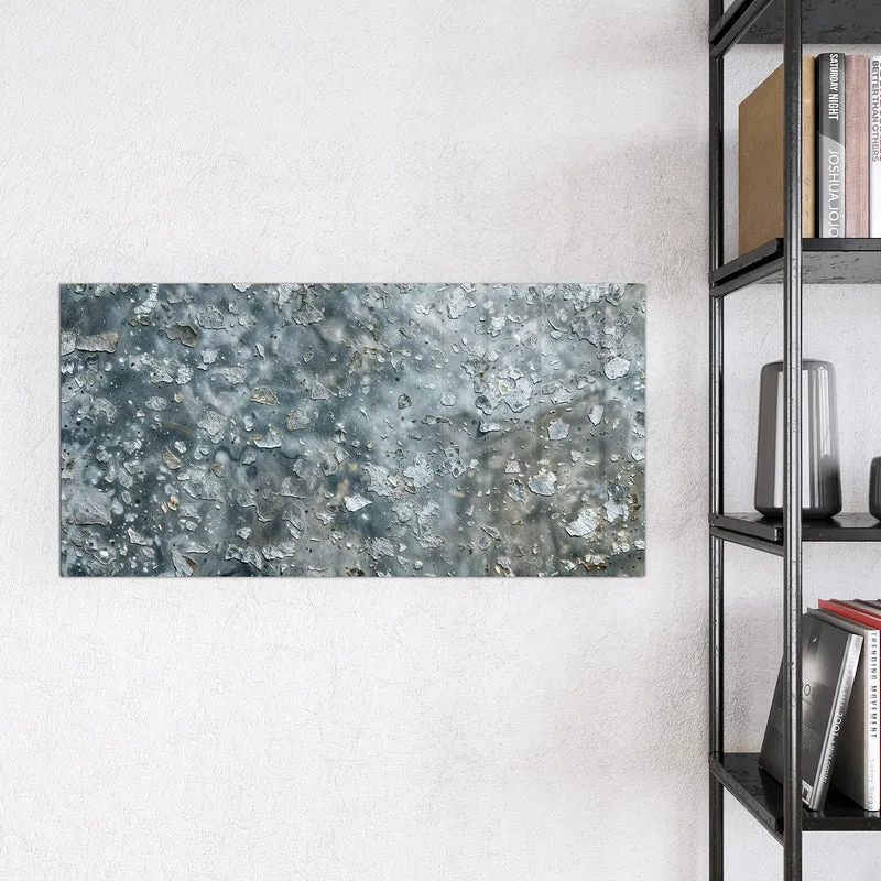 Glas Magnettafel - Abgeplatztes Graublau