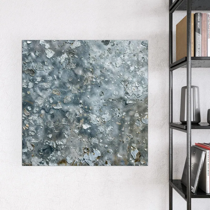 Glas Magnettafel - Abgeplatztes Graublau