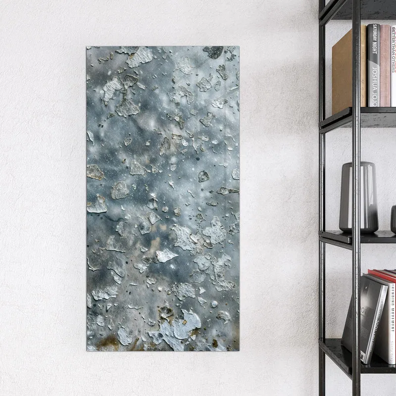 Glas Magnettafel - Abgeplatztes Graublau