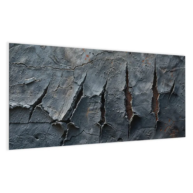 Glas Magnettafel - Rissiger Fels