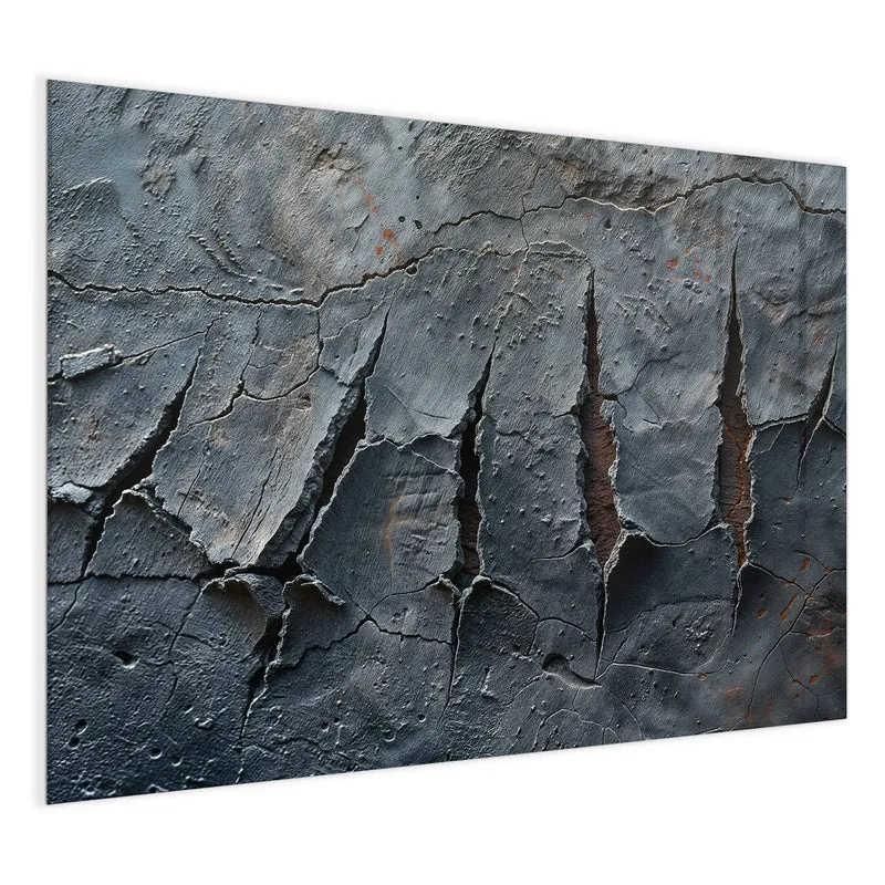 Glas Magnettafel - Rissiger Fels