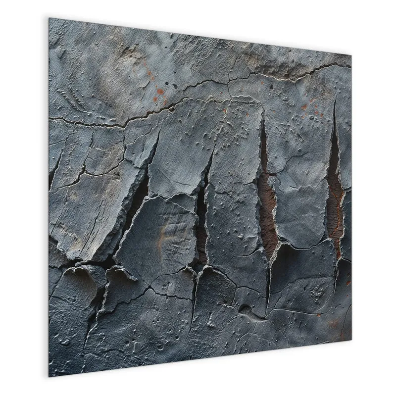 Glas Magnettafel - Rissiger Fels