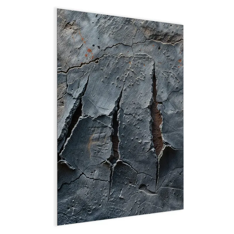 Glas Magnettafel - Rissiger Fels