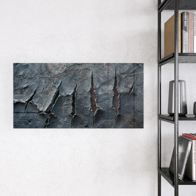 Glas Magnettafel - Rissiger Fels