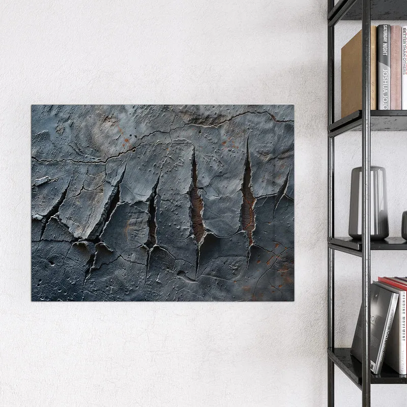 Glas Magnettafel - Rissiger Fels