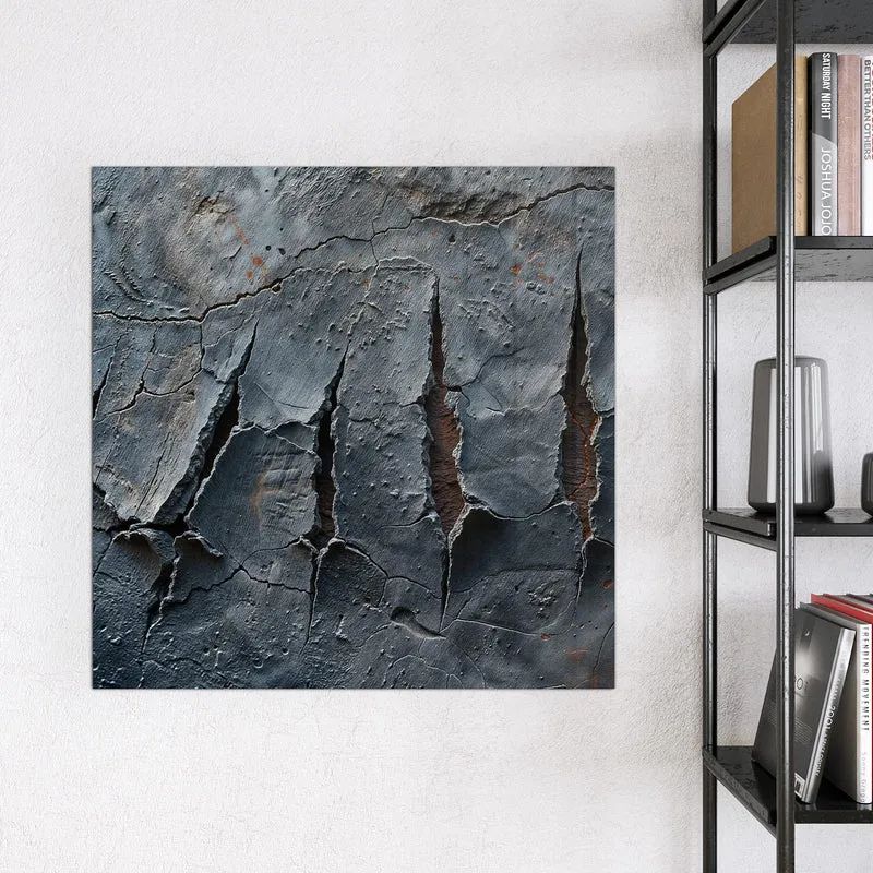 Glas Magnettafel - Rissiger Fels