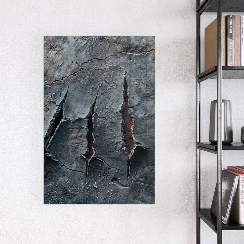 Glas Magnettafel - Rissiger Fels