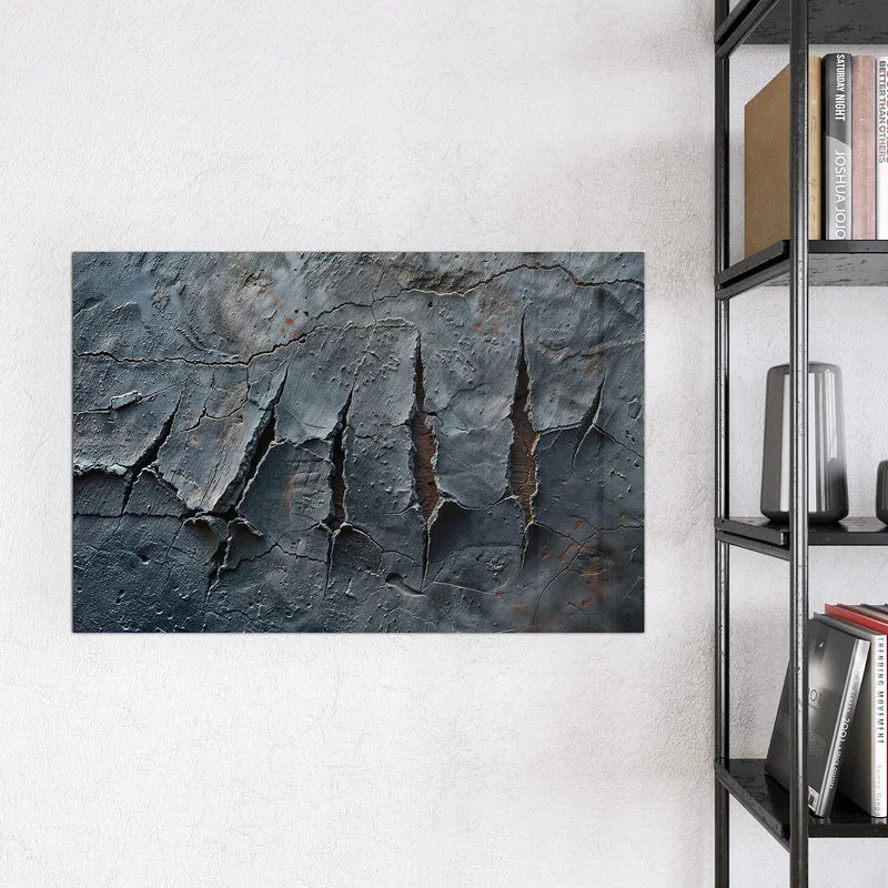 Glas Magnettafel - Rissiger Fels