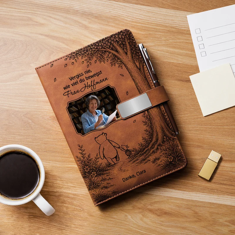 Vergiss Nie Wie Viel Du Bewegst - Personalisierte Geschenke Foto | Notizbuch Mit Stift Danke Lehrerin Abschied