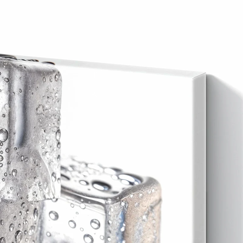 Metall Magnettafel - Drei Eiswürfel