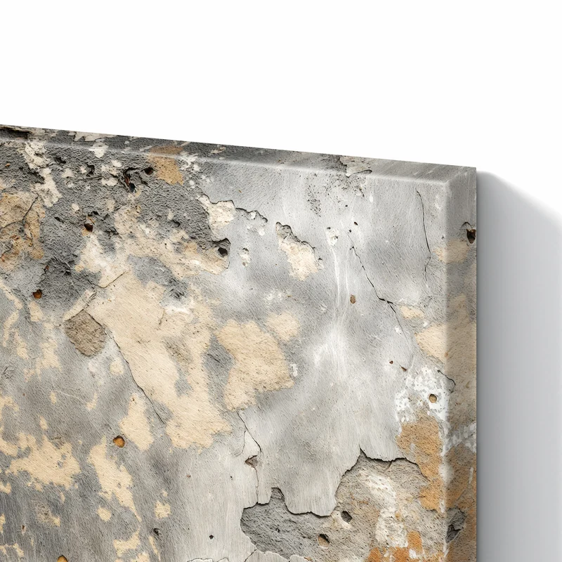 Metall Magnettafel - Putz in Grau und Ocker