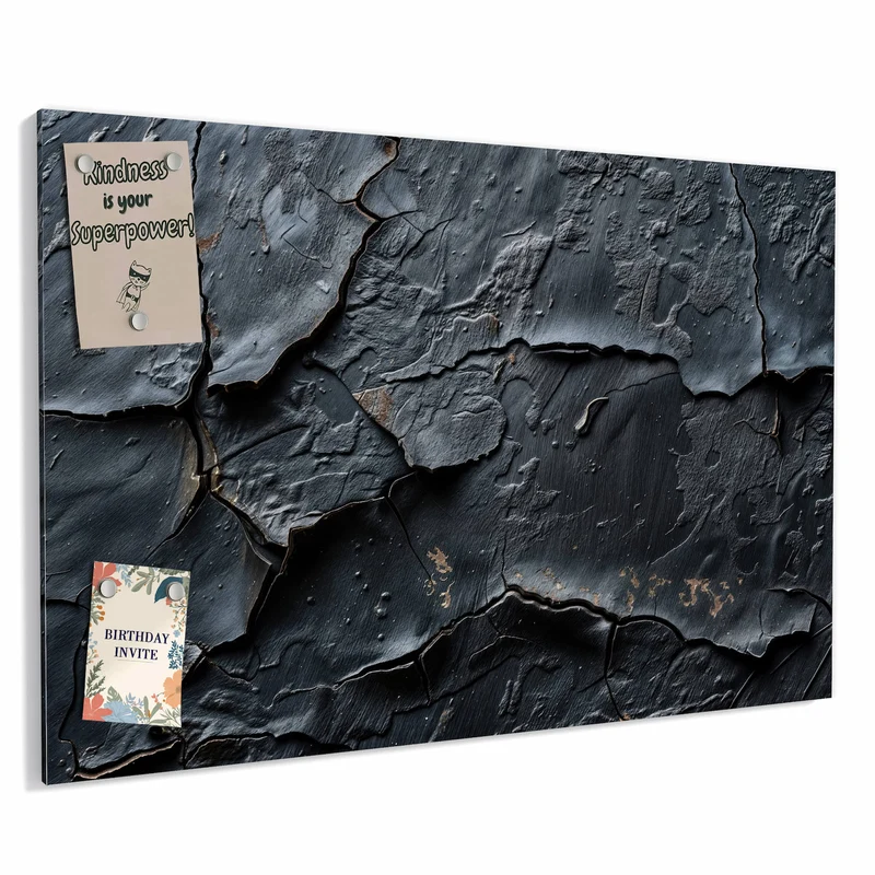 Metall Magnettafel - Risse in Anthrazit