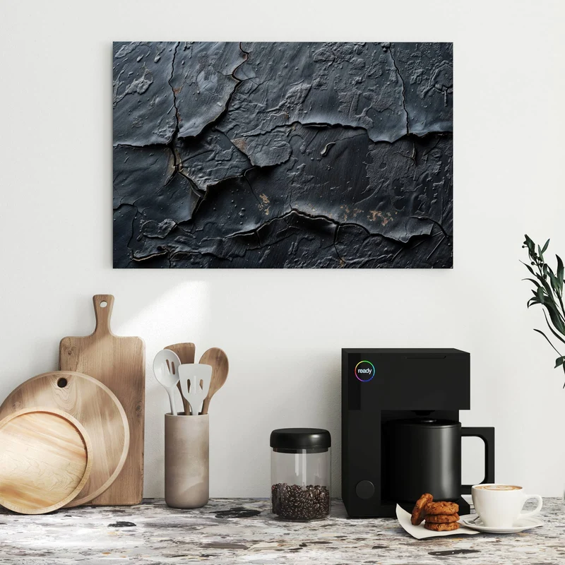 Metall Magnettafel - Risse in Anthrazit