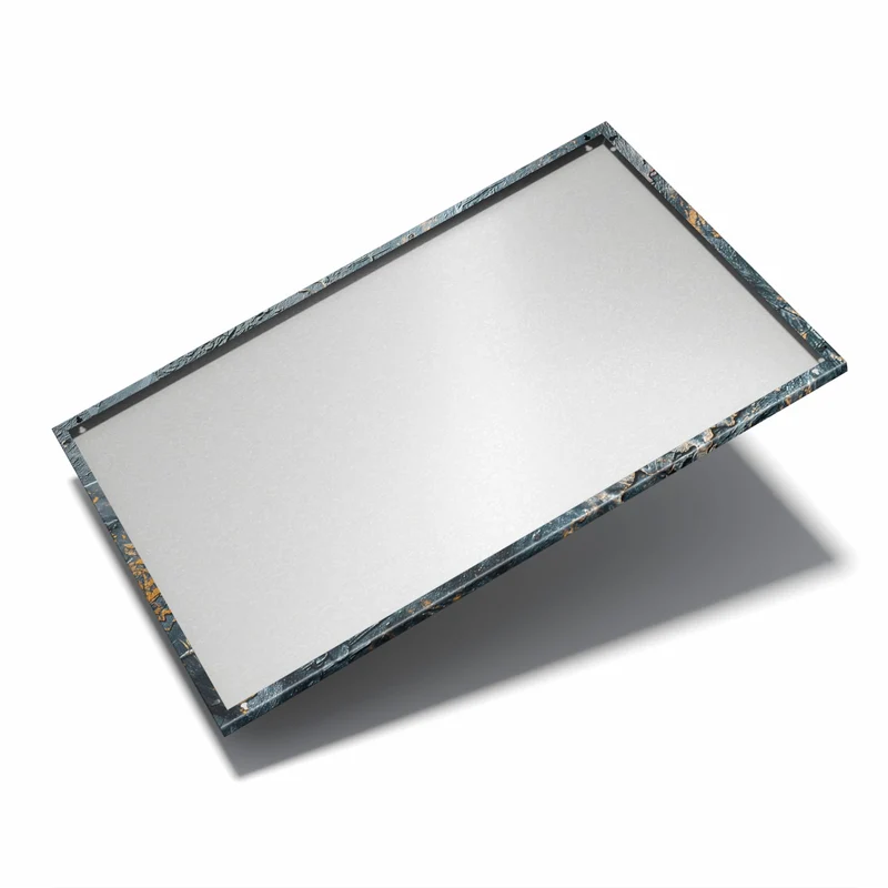 Metall Magnettafel - Kupfer auf Schwarz