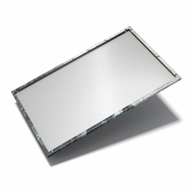 Metall Magnettafel - Rissiger Putz in Blau