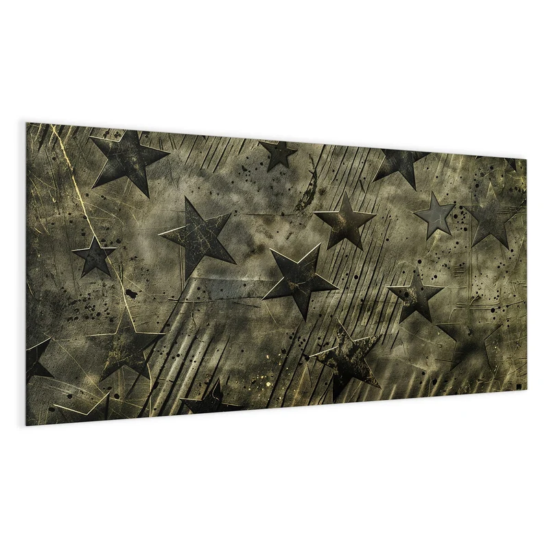 Glas Magnettafel - Verwitterte Sterne