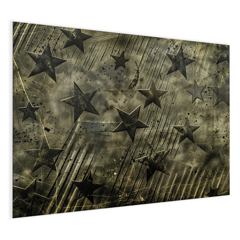 Glas Magnettafel - Verwitterte Sterne