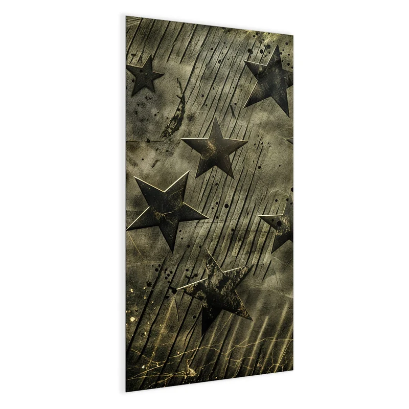 Glas Magnettafel - Verwitterte Sterne