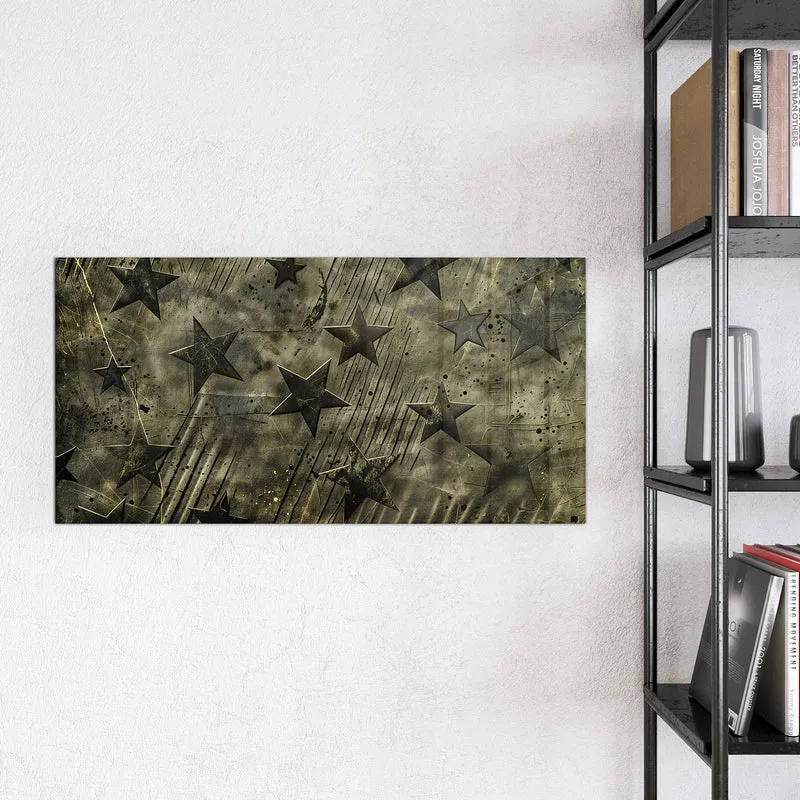 Glas Magnettafel - Verwitterte Sterne