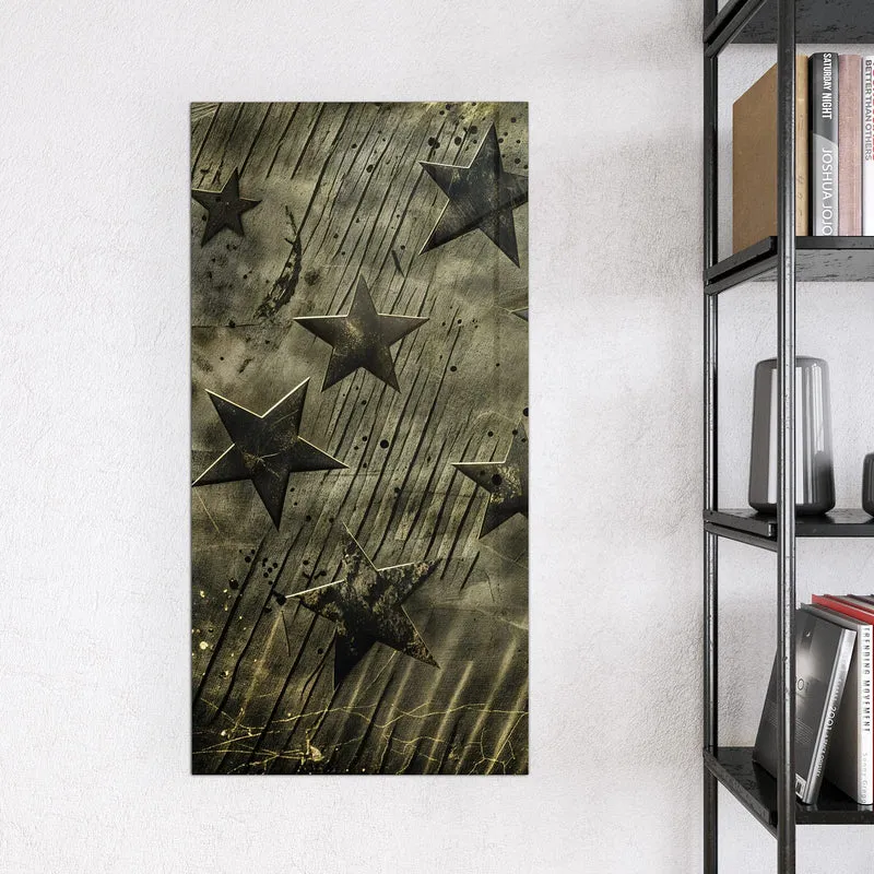 Glas Magnettafel - Verwitterte Sterne