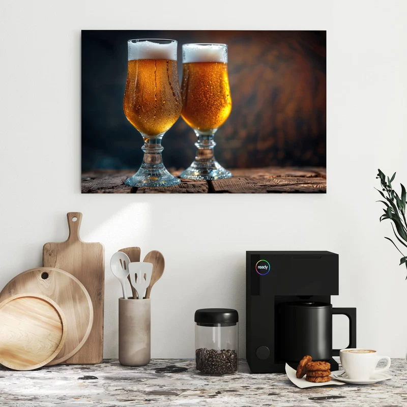 Metall Magnettafel - Bier mit Schaumkrone